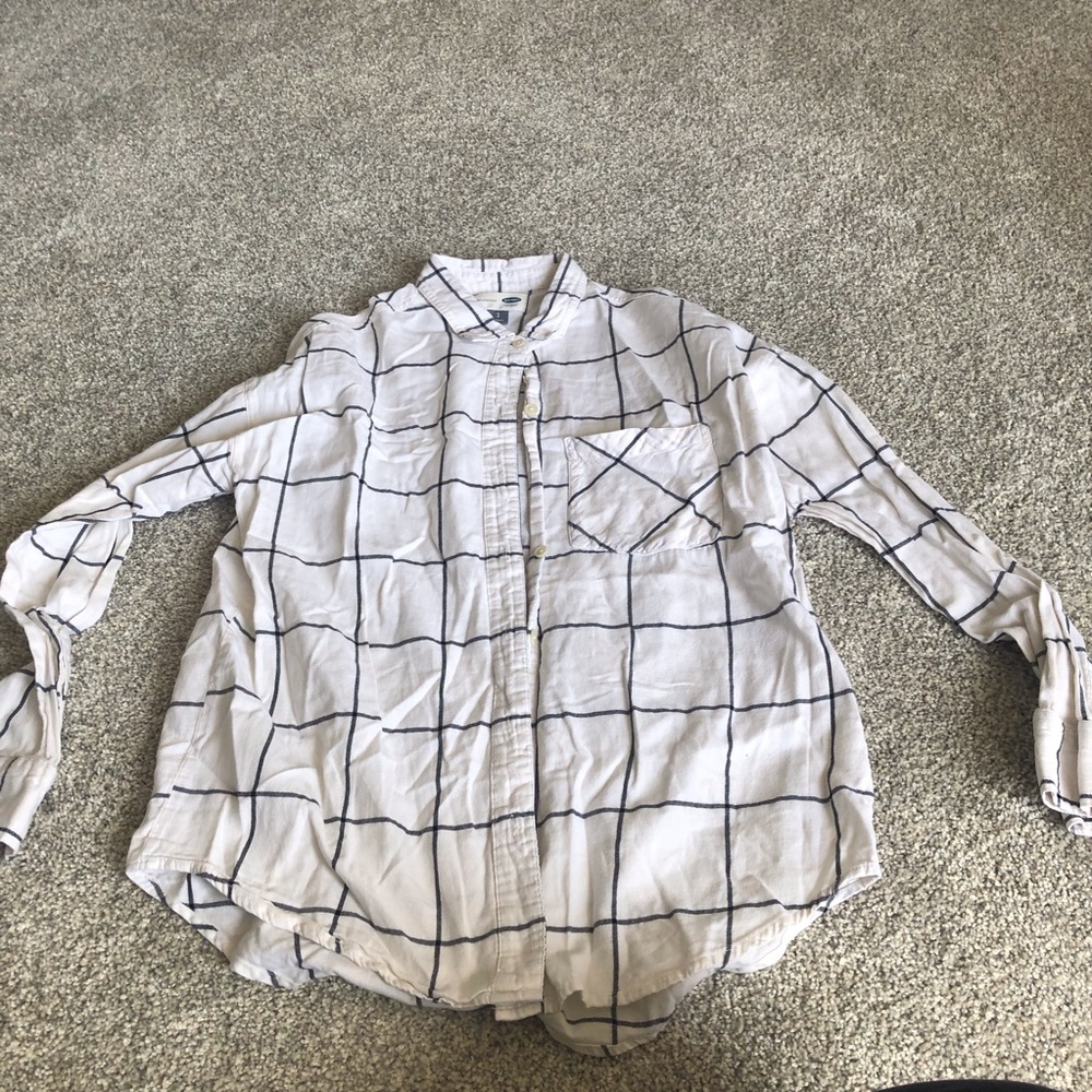 Old navy button up “boyfriend” shirt